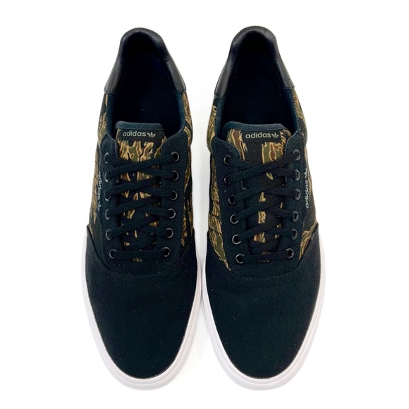 Adidas Mens 3MC Vulc Skateboarding Shoes Sneakers Black Brown Night Cargo - Picture 11 of 13